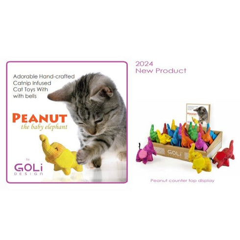 Goli Design Goli Peanut The Baby Elephant Cat Toy - Poudre Pet & Feed Supply